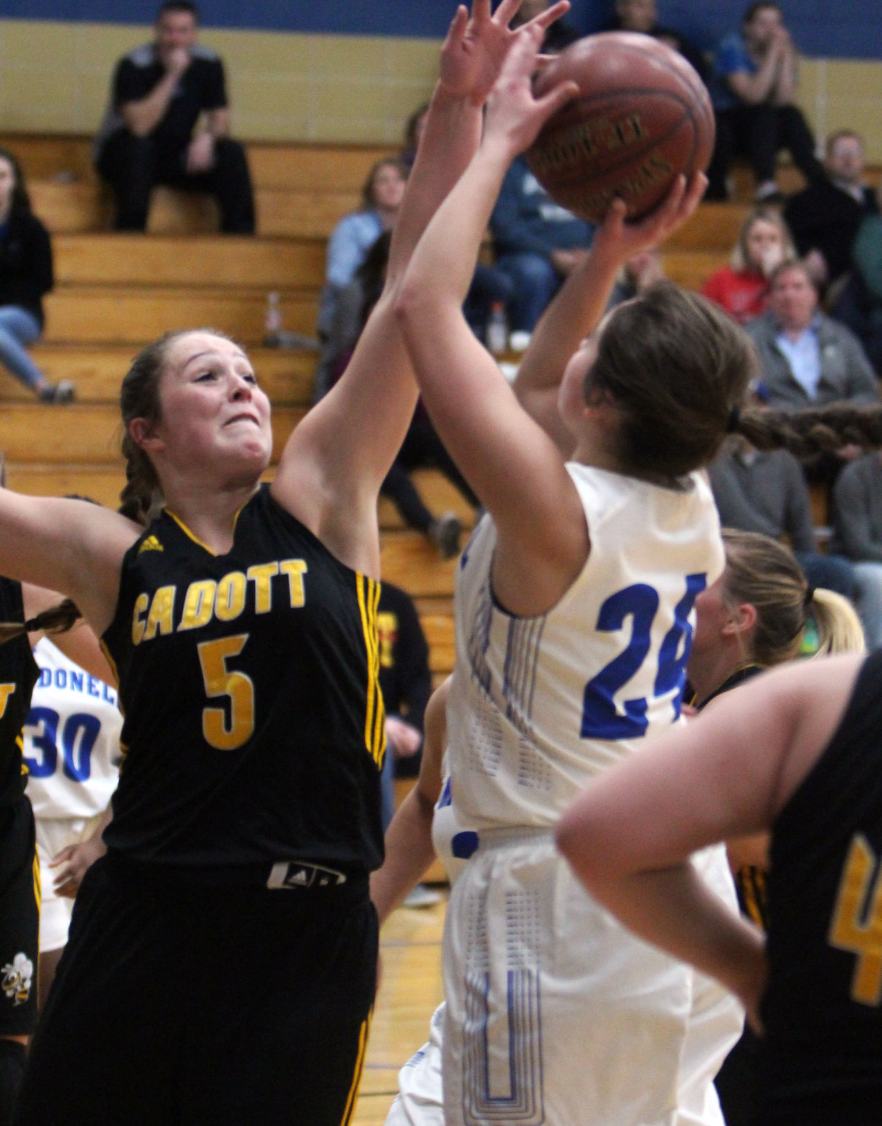 Cadott at McDonell girls basketball 1-3-19